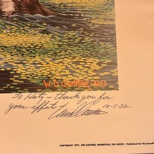 Limited Signed Print Promise of Future Springs Carolina Wood Ducks W.D. Gaither